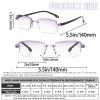 Vision Glasses Anti-Blue Light Presbyopia Glasses Intelligent Zoom Automatic Reading for Seniors Men Women (3pcs,Brown,1) view 2