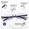 Vision Glasses Anti-Blue Light Presbyopia Glasses Intelligent Zoom Automatic Reading for Seniors Men Women (3pcs,Brown,1) view 3