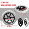 12 Inch Wheelchair Caster Wheels 2 Pack Solid PU Rear Casters Replacement for Manual Wheelchairs Rollators with Bearings Silent Wear Resistant Wheelchair Rear Casters view 3