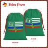 ByoBLu 911 Dispatcher Thin Blue Line Red Flag Christmas Gift Bags, Santa Wrapping Bags, Xmas Presents Bag With Drawstring, Holiday Party Favors Birthday & Christmas Gift (Large Medium Small) view 2
