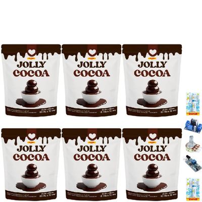 Dutch Intense Good Shape Jollycocoa Instant Mix Cocoa Powder Snack 20 in 1 Much Mellow Delicious 30 Sachets/Sachet Set 6 A610 By Thaigiftshop [Get Free Tomato Facial Mask]