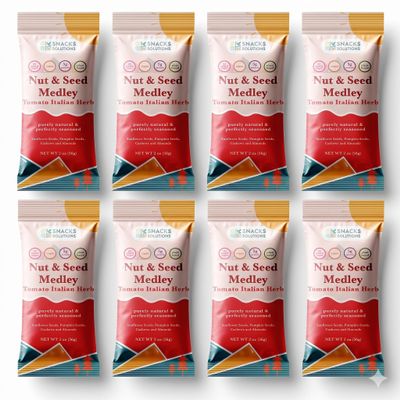 Snacks Solutions Sprouted Seeds (2 Ounce (Pack of 8), Medley (Tomato Italina Herbs))