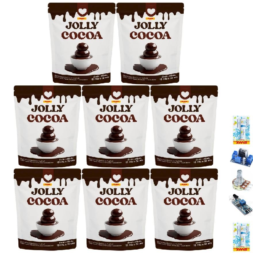 Dutch Intense Good Shape 30 Sachets/Sachet Jollycocoa Instant Mix Cocoa Powder Snack 20 in 1 Much Mellow Delicious Set 8 B122 By Thaigiftshop [Get Free Tomato Facial Mask]