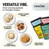 Craize Classics Sampler | Sweet Corn, Coconut, Everything, Guava Crisps | Gluten Free, Vegan, Kosher, Toasted Corn Crackers | 4 pack, 4 oz each view 4