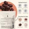 Dark Chocolate Coated Peanut Butter Stuffed Medjool Dates Gluten-Free, Vegan, Kosher Snack with Sea Salt & Organic Pitted Medjool Dates - Plant-Based Energy Bite - Sweet & Salty Dark Chocolate Covered Fruit view 3