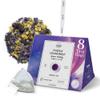 ALTDIF Purple Chamomile Space Oddity Organic Herbal Tea Bag Set - Black Tea with Muscat Grape and Rose Notes - Luxury Tea Box for Relaxation - Fancy Tea Box for Women - 8 Pyramid Teabags view 1