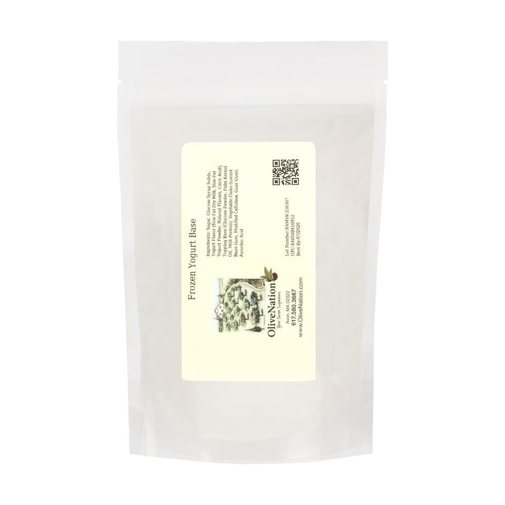 OliveNation Frozen Yogurt Base - Neutral/Plain Base Powder for Soft Serve & Hard Pack Frozen Yogurt Desserts & Beverages, Home Or Commercial Soft Serve Machine & Batch Freezer Use (80.00oz)
