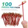 200pcs Dessert Picks - Creative Fruit Skewers for Parties, Cute Decorative Toothpicks for Appetizers, Cakes, Drinks & Fruit Garnishes - 2 Sets of 100 view 3