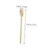 100pcs Bamboo Fruit Forks & Drink Stirrers - Eco-Friendly Party Supplies for Cocktails, Weddings, Birthdays & Events - Elegant Disposable SILS view 2
