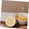 100pcs Bamboo Fruit Forks & Drink Stirrers - Eco-Friendly Party Supplies for Cocktails, Weddings, Birthdays & Events - Elegant Disposable SILS view 3