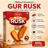 Bikaji Premium Gur Rusk 21.16 oz (600g), Authentic Traditional Indian Jaggery Bread Toast, Crispy Double Baked Tea Rusk, Sweet Crunchy Tea Time Snack view 3