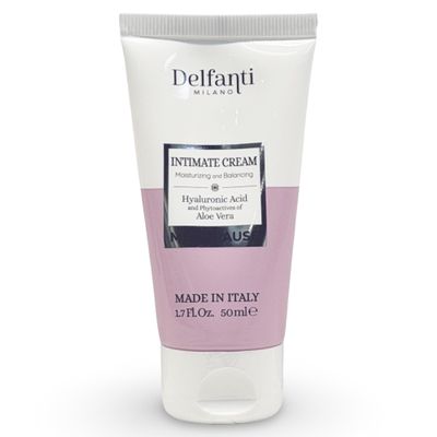 Delfanti-Milano MENOPAUSE Intimate Cream Moisturizing and Balancing Hyaluronic and Aloe Vera Made in Italy 1.7 oz
