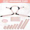 8 PCS Satin CPAP Strap Covers, Comfortable CPAP Mask Strap Covers, Silky CPAP Hair Protector to Fit Airfit f20 Headgear, Anti Wrinkle CPAP Mask Cushions for Reducing Red Marks (Pink) view 2