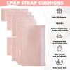 8 PCS Satin CPAP Strap Covers, Comfortable CPAP Mask Strap Covers, Silky CPAP Hair Protector to Fit Airfit f20 Headgear, Anti Wrinkle CPAP Mask Cushions for Reducing Red Marks (Pink) view 3
