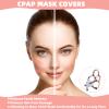 8 PCS Satin CPAP Strap Covers, Comfortable CPAP Mask Strap Covers, Silky CPAP Hair Protector to Fit Airfit f20 Headgear, Anti Wrinkle CPAP Mask Cushions for Reducing Red Marks (Pink) view 4