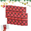 Auosxny Handmade Waterfall Card Booklet,DIYPull-Out Design Merry ChristmasGiftCard Book,with 4 Slots, Best Gifts for Family and Friends(10 Pieces) view 1