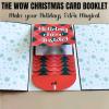 Auosxny Handmade Waterfall Card Booklet,DIYPull-Out Design Merry ChristmasGiftCard Book,with 4 Slots, Best Gifts for Family and Friends(10 Pieces) view 3