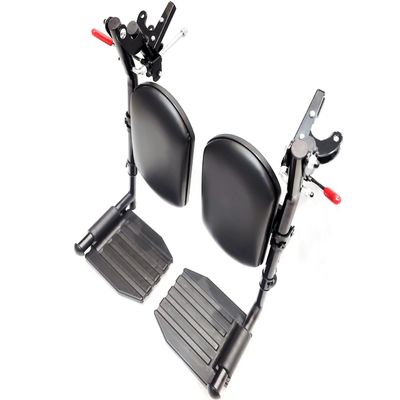 Wheelchair elevating Leg Rest with Padded Calf Pads,Foot Rest,for Drive Reclining and Standard Wheelchair, Transport Chair. Universal Replacement Parts, T94(1pr,Black)