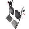Wheelchair elevating Leg Rest with Padded Calf Pads,Foot Rest,for Drive Reclining and Standard Wheelchair, Transport Chair. Universal Replacement Parts, T94(1pr,Black) view 1