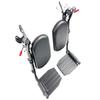Wheelchair elevating Leg Rest with Padded Calf Pads,Foot Rest,for Drive Reclining and Standard Wheelchair, Transport Chair. Universal Replacement Parts, T94(1pr,Black) view 3