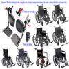 Wheelchair elevating Leg Rest with Padded Calf Pads,Foot Rest,for Drive Reclining and Standard Wheelchair, Transport Chair. Universal Replacement Parts, T94(1pr,Black) view 4