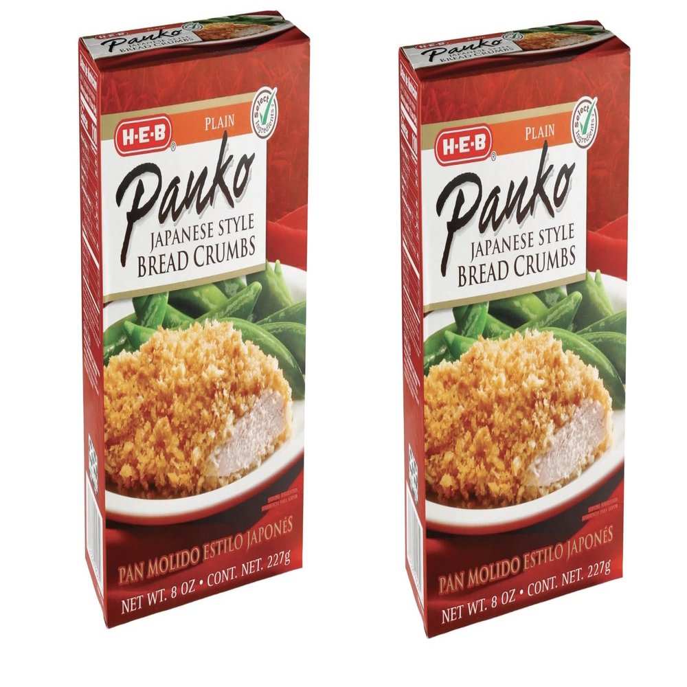H-E-B Japanese-Style Panko Bread Crumbs 8oz - 2 boxes (Plain)