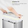 EKO 12.9 Gallon / 45-49 Liter, 60 Count Drawstring Trash Bags, Extra-Strong Unscented Garbage Bags, Easy-Dispense Roll for Kitchen & Household Use, Resists Tears, Leaks and Punctures, Code J, White view 2