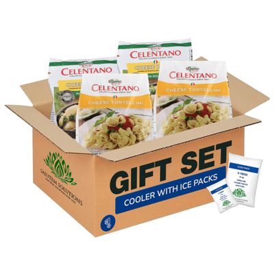 Salutem Vita Mini Cheese Ravioli and Cheese Tortellini Pasta, Italian Cuisine Gift Set, 24 oz Pack of 6