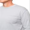 Insect Shield Men's UPF Wicking Long Sleeve Pocket T-Shirt Platinum view 3
