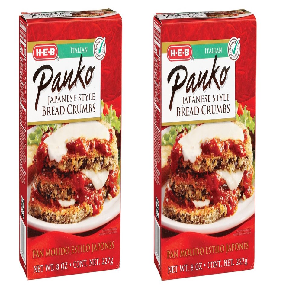 H-E-B Japanese-Style Panko Bread Crumbs 8oz - 2 boxes (Italian)