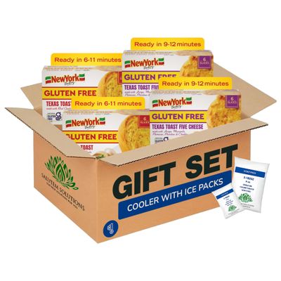 Salutem Vita Gluten-Free Garlic & Five Cheese Texas Toast, Gift Set, 11.5 oz Pack of 4