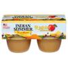 Indian Summer Single Serve Regular Apple Sauce, Individually Packed Applesauces, 4 Single Cups, 4 Ounces Each (Regular) view 1