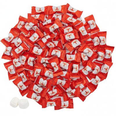 216ct Christmas Buttermints Bulk Candy Mints Individually Wrapped Individually Wrapped Snowflake Candy Christmas Butter Mints (Santa)