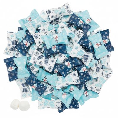 216ct Christmas Buttermints Bulk Candy Mints Individually Wrapped Individually Wrapped Snowflake Candy Christmas Butter Mints (Snowman)