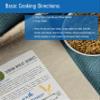 Clear Creek Certified Glyphosate Residue Free Durum Wheat Berries | 25 LBS Bucket | Whole Grains | Used to mill to Semolina Pasta Flour | North American Grown view 3
