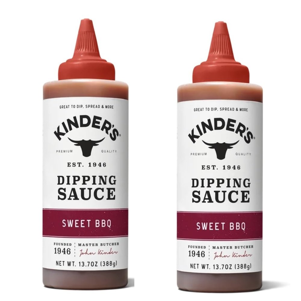 Kinder's Marinades, BBQ, Dipping & Wing Sauces - 2 bottles (Sweet BBQ Dipping 13.7oz)