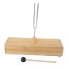 FTVOGUE 256Hz Tuning Fork Wooden Speaker Singing Tone Tuning Set with Wood Resonance Box and Hammer for Sound Healing Meditation Hearing Tests view 3