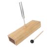 FTVOGUE 256Hz Tuning Fork Wooden Speaker Singing Tone Tuning Set with Wood Resonance Box and Hammer for Sound Healing Meditation Hearing Tests view 4