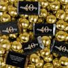 210 pcs 40th Birthday Candy Milestone Elegant Birthday Bash Assorted Wrapped Chocolate Miniatures and Milk Chocolate Gold Foil Ball Mix (4.86lb) view 1