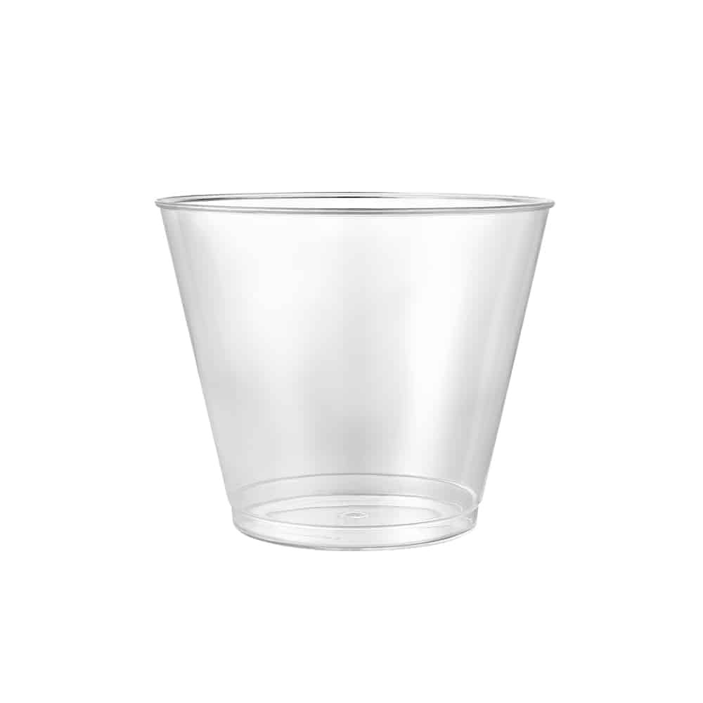 5 oz Clear Plastic Tumblers Small Disposable Reusable Drinking Cups for Water, Wine, Juice, Cocktails, Tastings, Desserts, Weddings, Parties, Catering, Bars, and Everyday Entertaining (20)