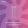 12mm Triple Vented Glass Tips Rougar Clear 12 Pack - 50 Pack - 175 Pack (12) view 3