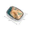 Dunhuang Mystery Patterned Square mini Pill Box, can be Put into Wallet or Pocket Travel Pill Box, Store Various Small Items view 3