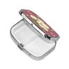 White Rose of Love Patterned Square mini Pill Box, can be Put into Wallet or Pocket Travel Pill Box, Store Various Small Items view 2