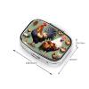 Rooster and Chicken Patterned Square mini Pill Box, can be Put into Wallet or Pocket Travel Pill Box, Store Various Small Items view 3