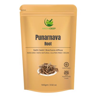 Hasyadeep Punarnava Roots | Boerhavia diffusa | Traditional Ayurvedic Herb (100gm/3.52oz)