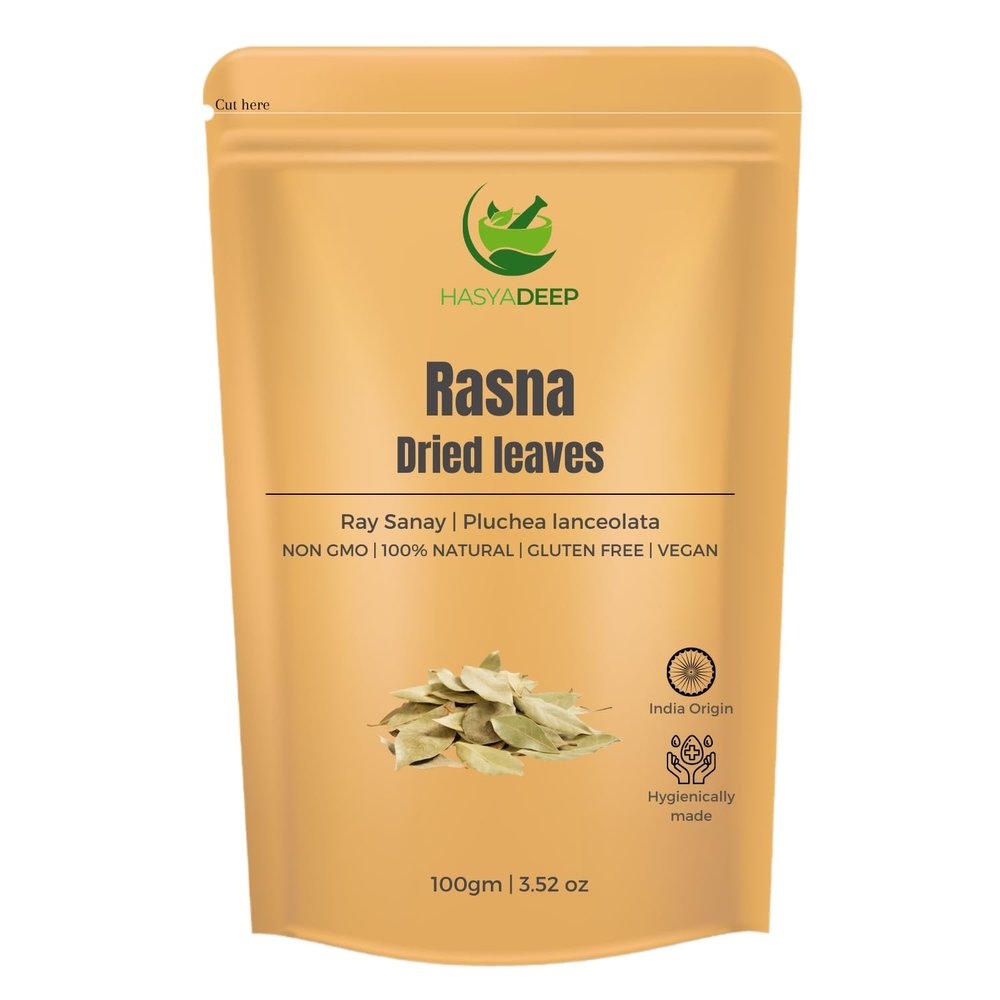Hasyadeep Rasna Dried Leaves | Pluchea lanceolata | Traditional Ayurvedic Herb (900gm/31.75)