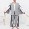 LumaGrove Men's Post Shoulder Surgery Shirts, Tear Away Pants, Bedridden Patient Clothing, Long Sleeved Patient Pajamas(Pants,XL) view 2