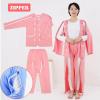 LumaGrove Long Sleeved Bedridden Patient Clothing Tear Away Cotton Pajamas Set, Patient Clothes for Elderly Care(Blue,L) view 2