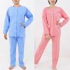LumaGrove Long Sleeved Bedridden Patient Clothing Tear Away Cotton Pajamas Set, Patient Clothes for Elderly Care(Blue,L) view 3