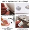 100Pcs Nebulizer Filters Replacement Air Filter Sponge for Compressor System Accessories,Sponge Filter Replacement,Nebulizer Accessories view 4